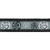 Red Dingo vodítko přepínací – Paw Impressions Black – 12 mm x 2 m