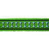 Red Dingo vodítko přepínací reflexní – Bones Lime – 12 mm x 2 m