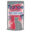 MONGE NATURAL kapsička tuňák a kuře v želé s krevetami pro kočky80g