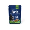 Kapsička Brit Cat Premium Pouches kuřecí plátky Sterilised 100g