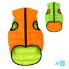 AiryVest bunda pro psy oranžová/zelená XS 30