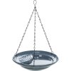 Venkovní závěsná keramická lázeň pro ptactvo, 550ml / 26 cm, modrá