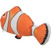 Ryba "NEMO" jako živá, mrskající se, s catnipem, látka, 26 cm (RP 0,90 Kč)