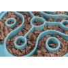 Protihltací talíř Slow feeding TRIANGL, k pomalému krmení, TPE, ø 28 cm, modrá