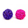 BZ RATTAN CATTOY BALL CATNIP PURP PNK 2X 2302202111163538819