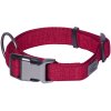 Nobby LINEN DELUXE obojek nylon červený S-M 28-40 cm