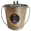 Nerez kyblík s háky na krmení, vodu 3,7 l