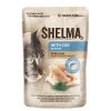SHELMA Cat treska se spirulinou v omáčce, kapsa 85 g
