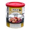 MAX Deluxe Dog kostky libové svaloviny se srdcem, konzerva 800 g