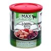 MAX Deluxe Dog kostky libové svaloviny se zvěřinou, konzerva 800 g