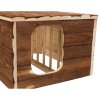Natural Living přírodní dř. domek HILKE s jesličkami 40x23x32 cm