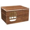 Natural Living přírodní dř. domek HILKE s jesličkami 40x23x32 cm