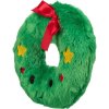Xmas Wreath - vánoční věnec, plyšová hračka pro psy, 22 cm