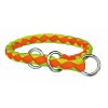 Obojek CAVO kulatý polostahovací - neon oranžový/zelený (Velikost XS-S: 25-31cm / ø12mm)