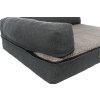 Ortopedická pohovka BENDSON Vital s 1/2 okrajem, obdélníková, tmavě šedá/světle šedá (Velikost 80 x 60 cm)