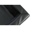 REMO Vital lůžko hranaté s okrajem, umělá kůže, černá (Velikost 110 x 80 cm)