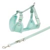 JUNIOR SOFT postroj s vodítkem pro štěňata, mátová (Velikost S-M: 26-34 cm/10 mm, 2,00 m)