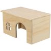Dřevěný domek s rovnou střechou (Velikost 28 x 16 x 18 cm, např. morče)