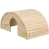 Dřevěné iglú pro hlodavce (Velikost 42 x 20 x 25 cm, např. králík)
