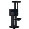Škrabadlo pro kočky YOAN 50 x 50 x 167 cm černá