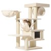 Škrabadlo pro kočky ELIN 58 x 58 x 129 cm krémová