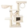 Škrabadlo pro kočky ELIN 58 x 58 x 129 cm krémová