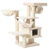 Škrabadlo pro kočky ELIN 58 x 58 x 129 cm krémová