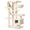 Škrabadlo pro kočky VAGO 79 x 59 x 162 cm krémová