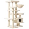 Škrabadlo pro kočky VAGO 79 x 59 x 162 cm krémová