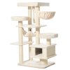 Škrabadlo pro kočky VAGO 79 x 59 x 162 cm krémová