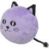 Kočka HALLOWEEN, plyšová hračka se zvukem, 10 cm, fialová - LIMITOVANÁ NABÍDKA