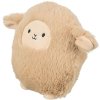 Vánoční ovečka, se zvukem, 16 cm, plyš, béžová