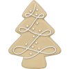 Vánoční stromeček, bez zvuku, 13 cm, latex, béžová