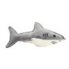 Žralok, 23 cm, kožená robustní hračka, HIPHOP DOG, šedá/bílá