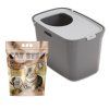 SET WC Top Cat, šedá + zdarma Cat Step Tofu Original 6 l