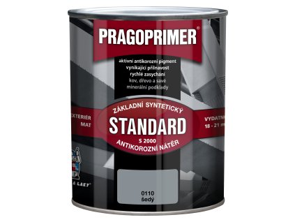 Pragoprimer Standard S2000 základní barva na kov, šedá, 600 ml