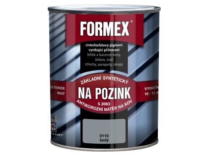 Formex S2003 základ na pozink základní barva na kov, 0110 šedý, 600 ml