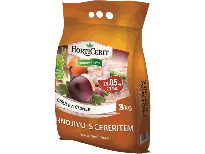 Hnojivo pro cibuli a česnek, plodovou zeleninu  3kg  Horticerit