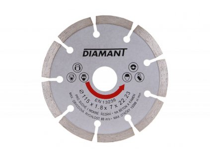 Diamantový kotouč DIAMANT 115x22.2x2mm segment