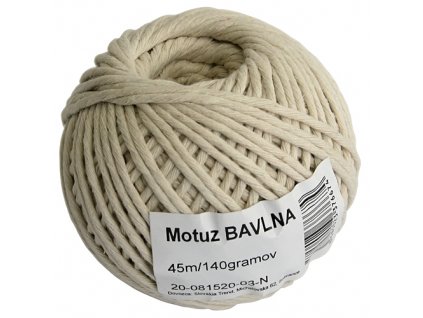 Motouz Cotton 045 m/70 g, bavlna, BallPac