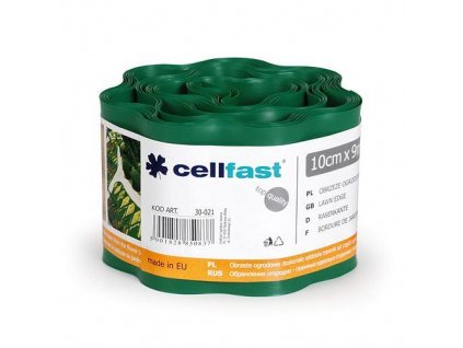 Trávníkový lem Cellfast 100cm/9m, zelený