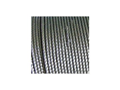 Ocelové lano, pr. 3mm. 1 x 19 1770,B,EN 12385-4, MBL 8,4 kN