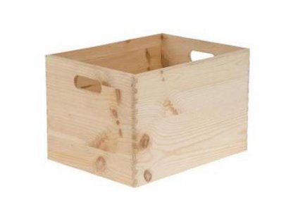 Krabice dřevěná, 40x30x14 cm