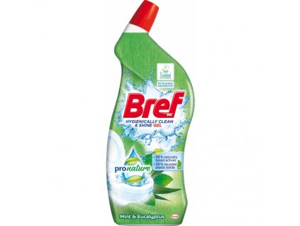 Bref ProNature Mint/Eucalyptus WC čistič, 700 ml