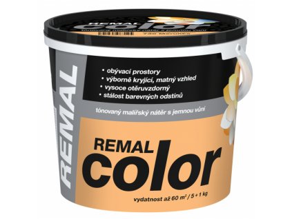 REMAL Color malířská barva na zeď 730 meruňka, 5 + 1 kg