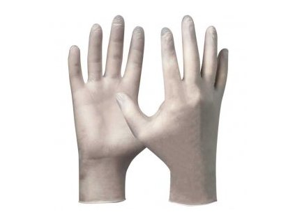 Jednorázové vinylové rukavice, vel. XL, GEBOL WHITE VINYL, 100ks