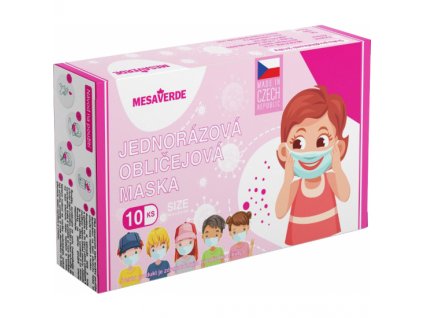Mesaverde Kids Girl 3vrstvá ochranná rouška, výroba CZ, 10 ks