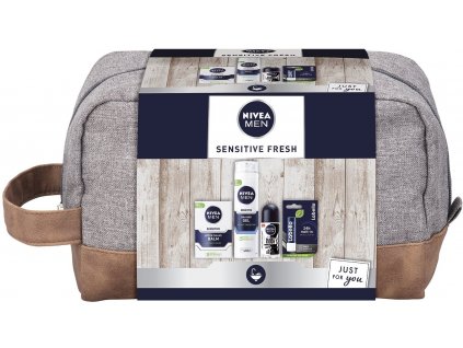 NIVEA Men Bag Sensitive Frech Dárková kosmetická sada pro muže