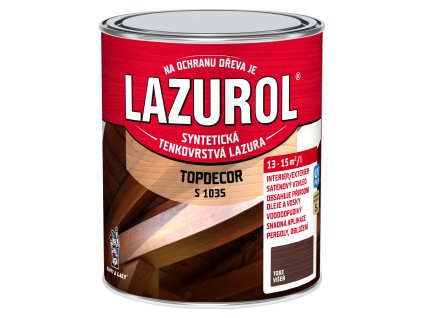 Lazurol Topdecor S1035 tenkovrstvá lazura na dřevo T083 višeň, 750 ml