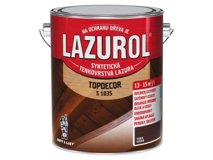 Lazurol Topdecor S1035 tenkovrstvá lazura na dřevo T083 višeň, 2,5 l